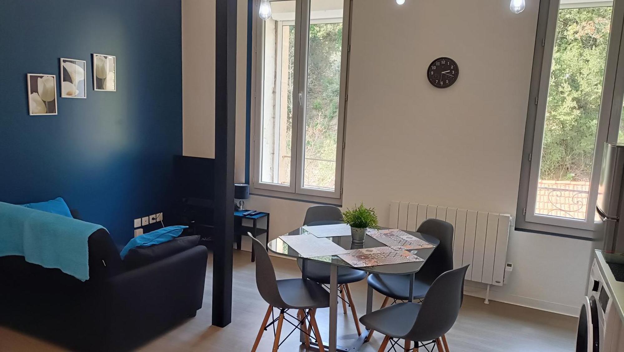 F1 Duplex Bleuet Renove Apartman Lamalou-les-Bains Kültér fotó